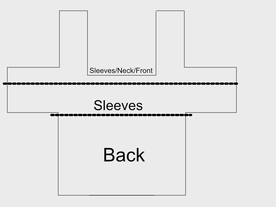 Schematic for jacket shape.